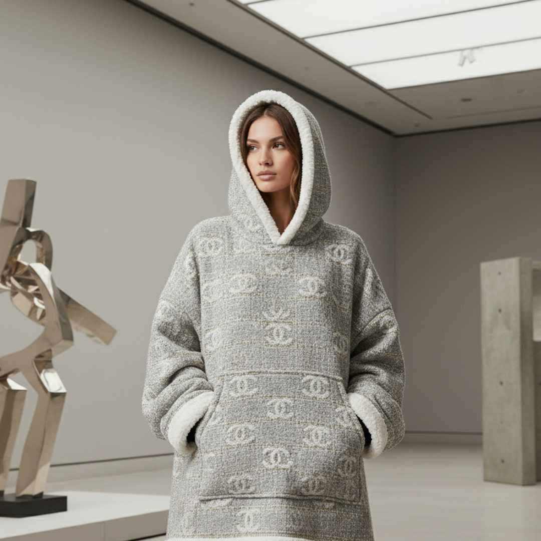 Silver Icon Hoodie Blanket