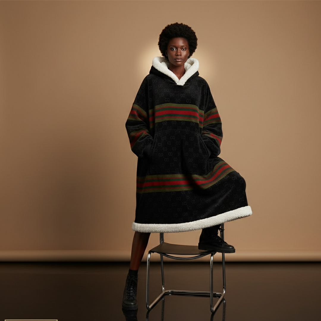 Black Empress Hoodie Blanket