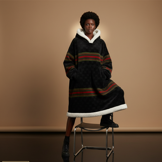 Black Empress Hoodie Blanket