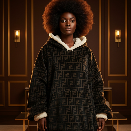 Noir Palace Hoodie Blanket