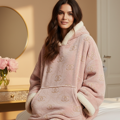 Blush Grace Hoodie Blanket