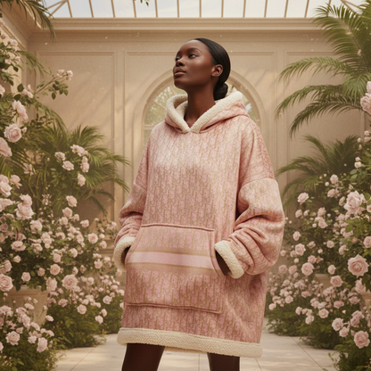 Rose Elegance Hoodie Blanket