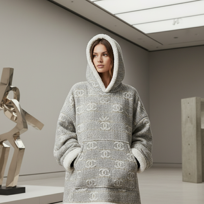 Silver Icon Hoodie Blanket