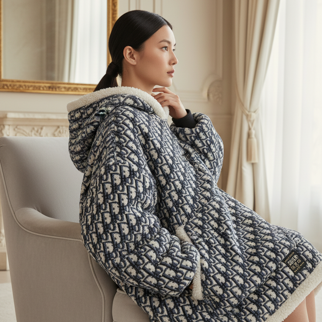 Midnight Library Hoodie Blanket