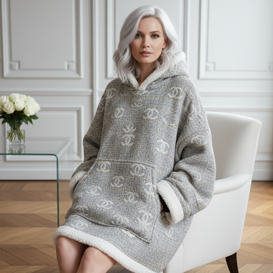 Silver Icon Hoodie Blanket