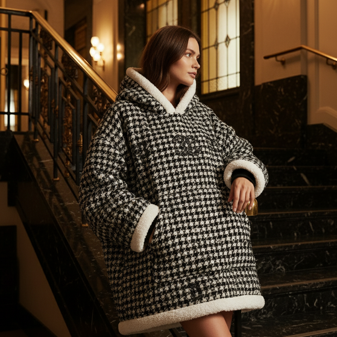 Paris Tweed Hoodie Blanket